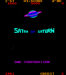 Satan of Saturn (set 1) Title Screen